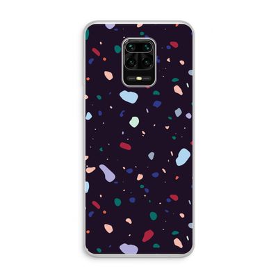 Dark Rounded Terrazzo: Xiaomi Redmi Note 10 Lite Transparant Hoesje