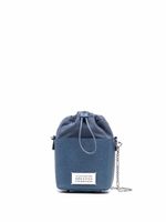 Maison Margiela petit sac seau 5AC en cuir - Bleu