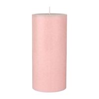 Mellow roze cilinderkaarsen/ stompkaarsen 15 x 7 cm 50 branduren        -