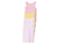lupilu 5 onderhemden voor meisjes (98/104, Roze/wit/geel)
