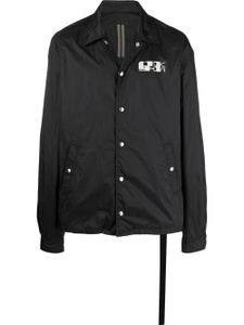 Rick Owens DRKSHDW veste zippée à logo imprimé - Noir