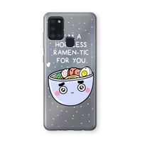 I'm A Hopeless Ramen-Tic For You: Samsung Galaxy A21s Transparant Hoesje I'm A Hopeless Ramen-Tic For You: Samsung Galaxy A21s Transparant Hoesje