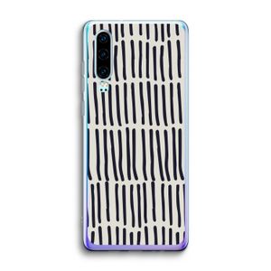 Moroccan stripes: Huawei P30 Transparant Hoesje