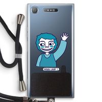 Zwaai: Sony Xperia XZ1 Transparant Hoesje met koord