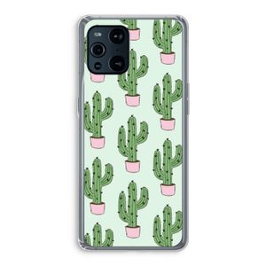 Cactus Lover: Oppo Find X3 Transparant Hoesje