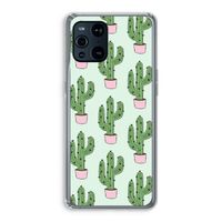Cactus Lover: Oppo Find X3 Transparant Hoesje