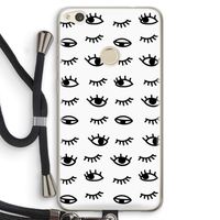 Eye pattern #2: Huawei Ascend P8 Lite (2017) Transparant Hoesje met koord