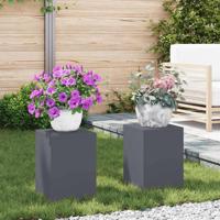 Plantenstandaard 2 pcs Antraciet 24 x 24 x 35 cm Staal