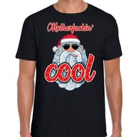 Fout kerst shirt Stoere kerstman motherfucking cool zwart heren - thumbnail