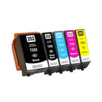 Huismerk Epson 202XL Inktcartridges Multipack (2x zwart + 3 kleuren) - thumbnail