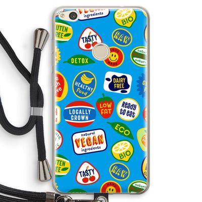 Fruitsticker: Huawei Ascend P8 Lite (2017) Transparant Hoesje met koord