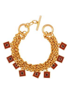 Susan Caplan Vintage bracelet serti de topaze (années 1990) - Or