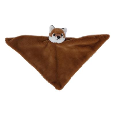 Pia Toys Knuffeldier Vos - zachte pluche stof - tuttel/knuffeldoekje - bruin - 45 cm