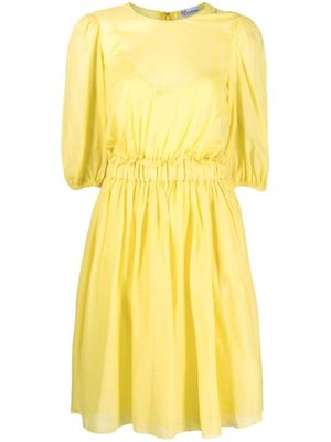 RED Valentino robe courte à manches bouffantes - Jaune