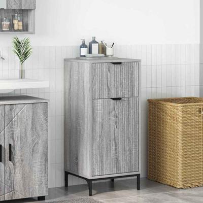 Badkamerkast Grijs sonoma 39.5 x 36 x 88 cm Bewerkt hout