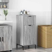 Badkamerkast Grijs sonoma 39.5 x 36 x 88 cm Bewerkt hout