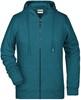 James & Nicholson JN8025 Ladies´ Zip-Hoody - /Petrol-Melange - XXL