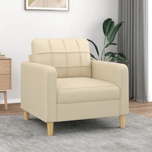 Fauteuil 60 cm stof crmekleurig