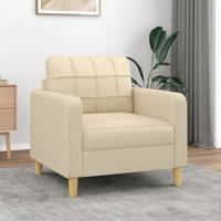 Fauteuil 60 cm stof crmekleurig