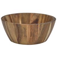 Home Deco Factory Schaal - D20 cm - acacia hout - rond - fruitschaal - kom
