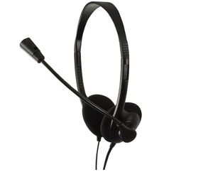 LogiLink Stereo Headset Earphones with Microphone Hoofdband Zwart