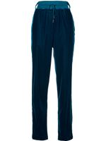 Off-White drawstring high-waist trousers - Bleu