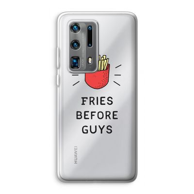 Fries before guys: Huawei P40 Pro Plus Transparant Hoesje
