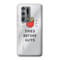 Fries before guys: Huawei P40 Pro Plus Transparant Hoesje