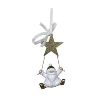 Kerstversiering DKD Home Decor Hars Kerstman (6,5 x 4 x 13,5 cm) (6 Stuks)