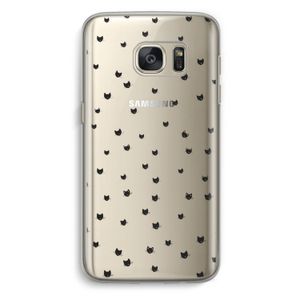 Kleine kattenkopjes: Samsung Galaxy S7 Transparant Hoesje