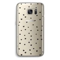 Kleine kattenkopjes: Samsung Galaxy S7 Transparant Hoesje