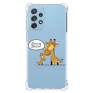 Samsung Galaxy A73 Stevig Bumper Hoesje Giraffe