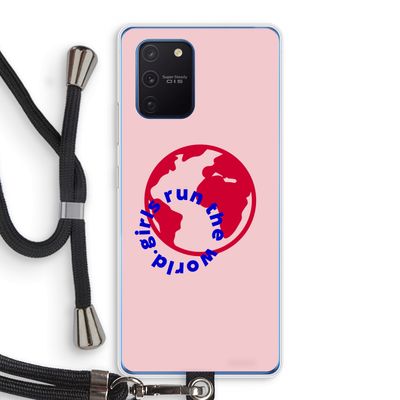 Run The World: Samsung Galaxy Note 10 Lite Transparant Hoesje met koord