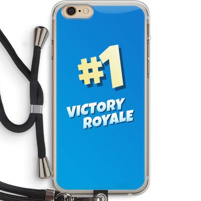 Victory Royale: iPhone 6 PLUS / 6S PLUS Transparant Hoesje met koord