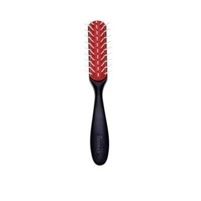 Denman Classic Styling Originals Brush D143 Small 5 Rij (Zwart-Rood-Wit) Borstel Ref.DE143BRW 1St Denman Classic Styling Originals Brush D143 Small 5 Rij (Zwart-Rood-Wit) Borstel Ref.DE143BRW 1St