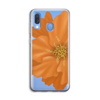 Orange Ellila flower: Samsung Galaxy A40 Transparant Hoesje