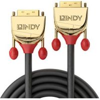 Lindy 36215 10m DVI-D DVI-D Goud, Grijs DVI kabel - thumbnail