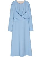 Emilia Wickstead robe mi-longue évasée Elta en crêpe - Bleu - thumbnail