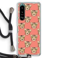 Tijger: Sony Xperia 5 III Transparant Hoesje met koord