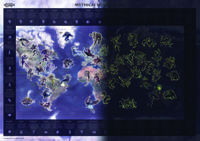 Kinderwereldkaart World mythische monsters glow in the dark | 85 x 60 cm | Maps International