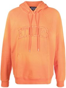 Etudes hoodie Racing à logo brodé - Orange