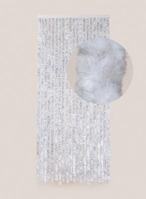 Degor Kattenstaart Vliegengordijn Grijs / Wit Gemêleerd 90 x 210 cm