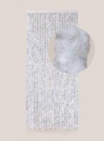 Degor Kattenstaart Vliegengordijn Grijs / Wit Gemêleerd 90 x 210 cm
