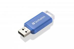 Verbatim V DataBar USB 2.0 Drive USB-stick 64 GB Blauw 49455 USB 2.0