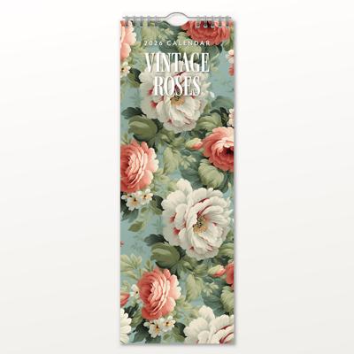 Vintage Roses Slimline Kalender 2026