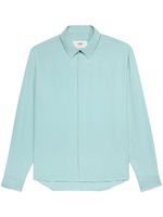 AMI Paris chemise à design texturé - Bleu