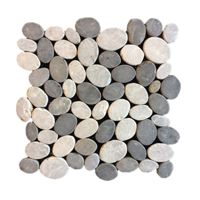 Terre d&apos;Azur Stone Ovale Grey Mix 30x30 cm