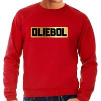 Oliebol foute Oud en nieuw trui/ sweater rood voor heren - thumbnail