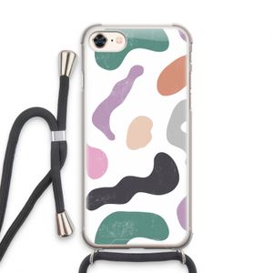 Memphis Shapes: iPhone 7 Transparant Hoesje met koord