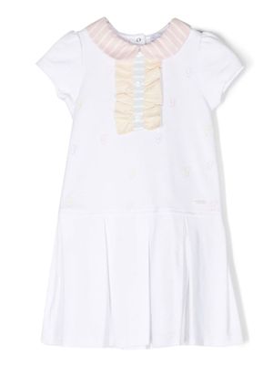 Patachou robe plissée à volants - Blanc